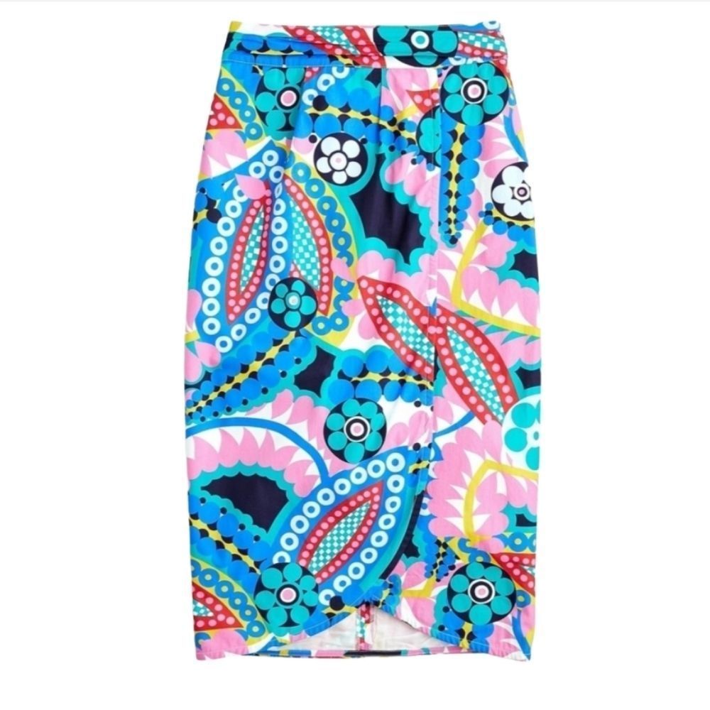 {J.Crew} Tie-back Tulip Skirt Ratti Kaleidoscope